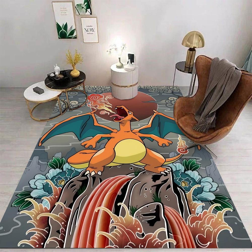 Pokemon Cartoon Carpet Rug for Home Living Room Bedroom Sofa Doormat Child Play Area Rug Non-slip Floor Mat Gift