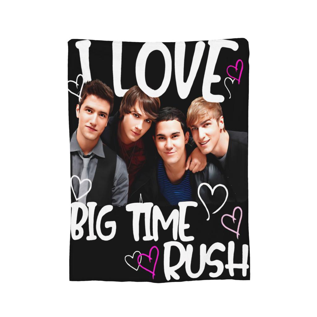 Big Time Rush Band In Real Life Worldwide Tour Blanket Cozy Soft Throw Blankets for Sofa Multiple Sizes Plush Thin Quilt