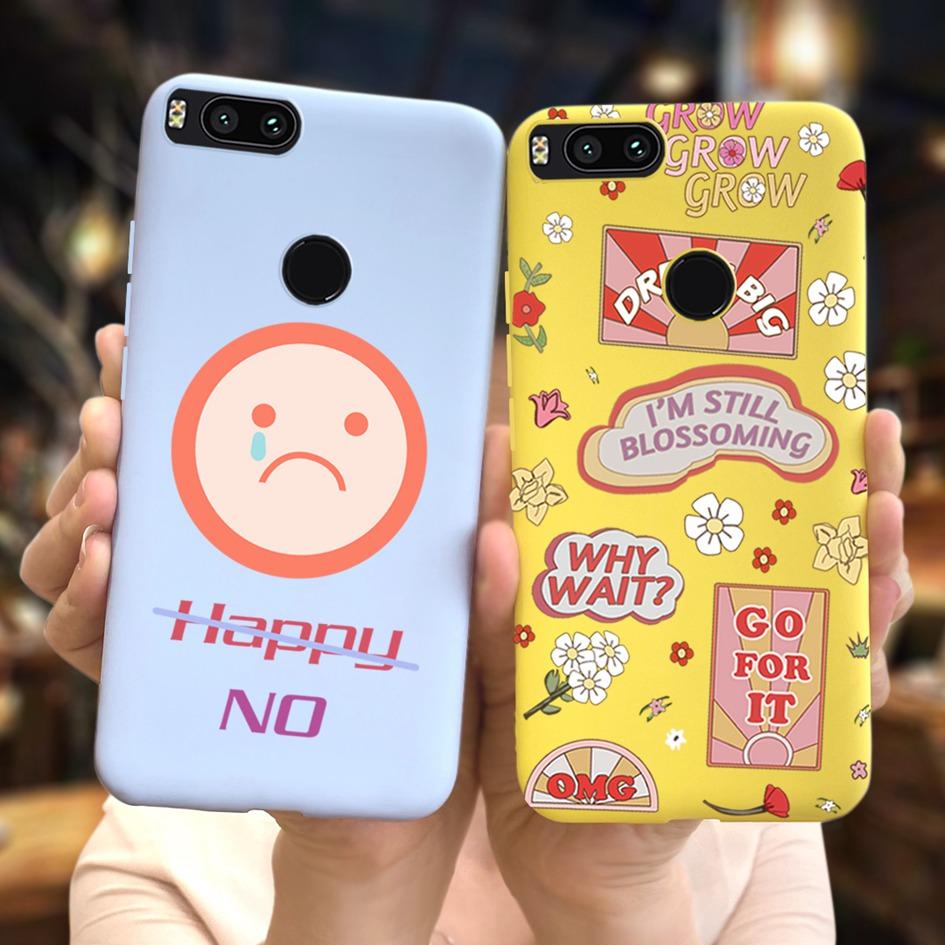 For Xiaomi Mi A1 5X Case New Butterfly Sunflower Patterns Soft Protector Bumper Cover For Xiomi Mi A1 MiA1 Mi5X Phone Cases 5.5"
