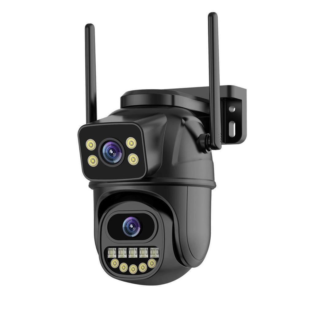 ICSEE Dual-Screen Wireless Home Surveillance Camera: 8MP, 9MP, 5x Zoom, HD, WiFi, Dual-Lens