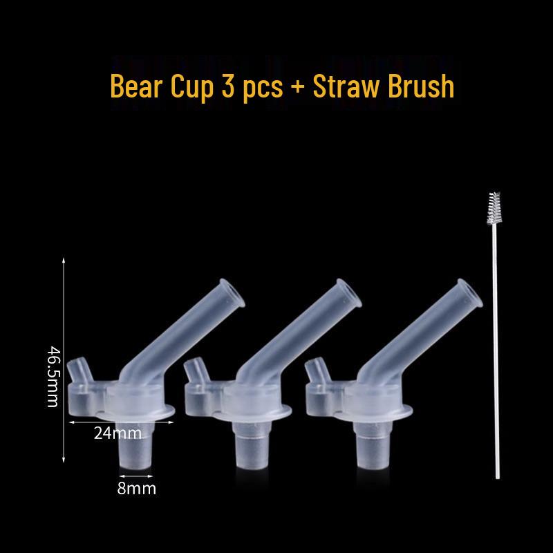 Universeller Silikon-Ausgießer für isolierte Wasserflaschen für Kinder und Babyflaschen - Weiches Strohhalm-Ersatzzubehör.