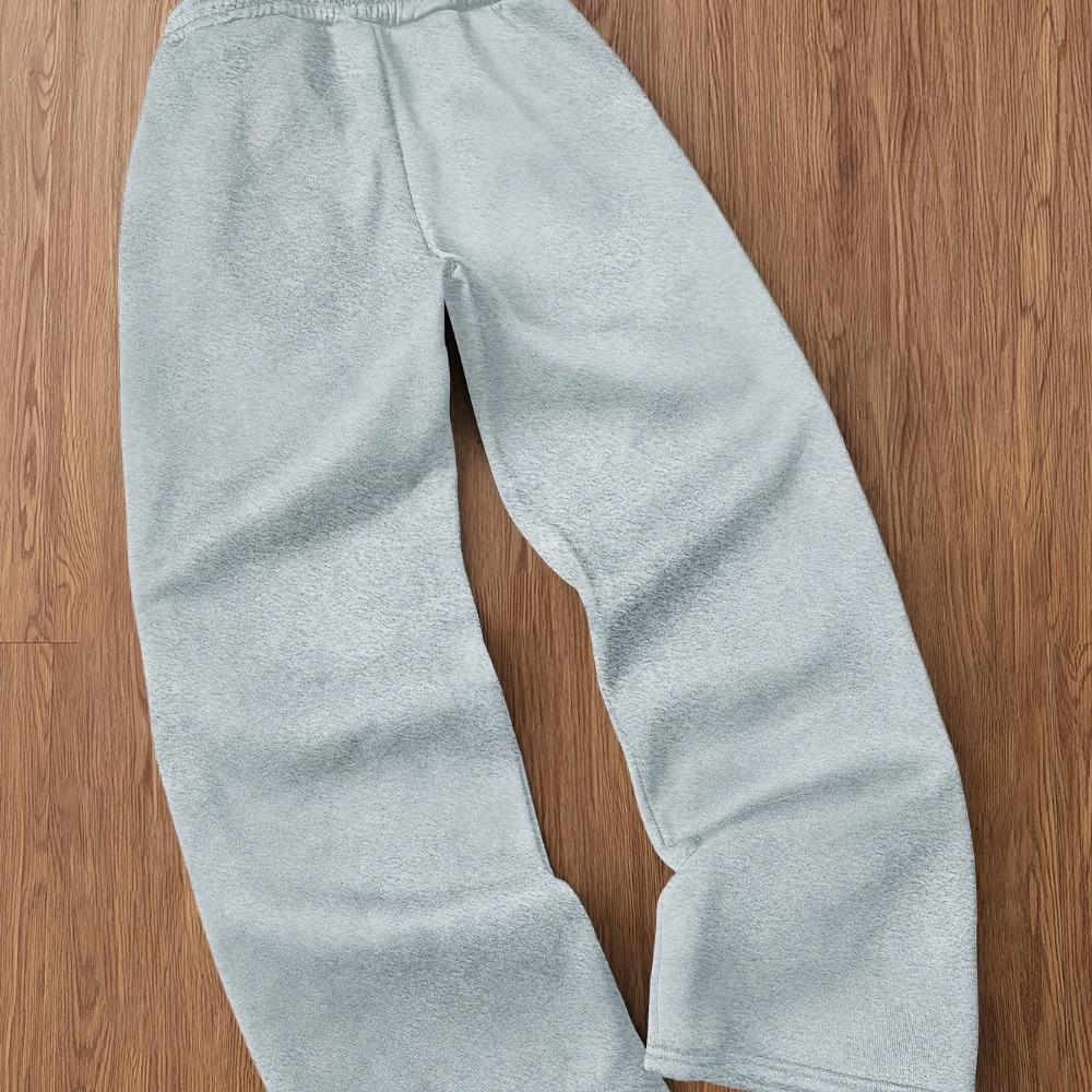 Pantaloni Casual Sportivi da Strada Unisex, Pantaloni Larghi Ampi, Moda Fitness, Pantaloni Dritti Larghi Stampati con Lettere Super Nere