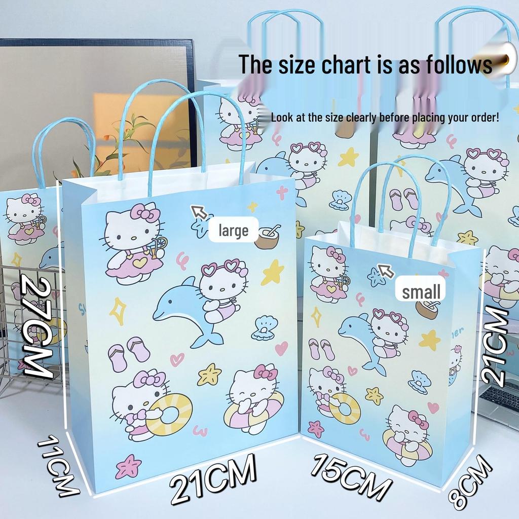 Cute Cartoon Kraft Paper Tote for Jewelry & Small Gifts