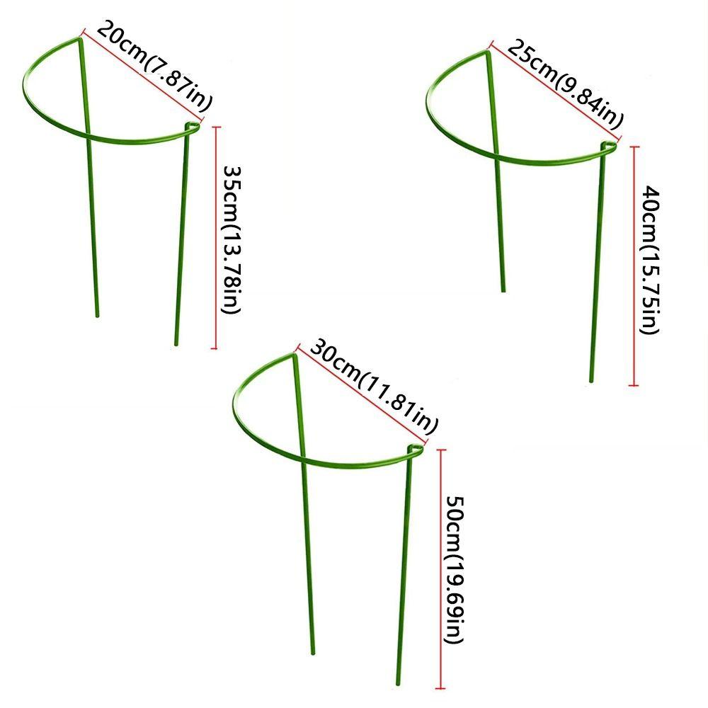 2PCS Half-Ring Plant Support Stakes U-Shaped Flower Support Rack  Potted Plants