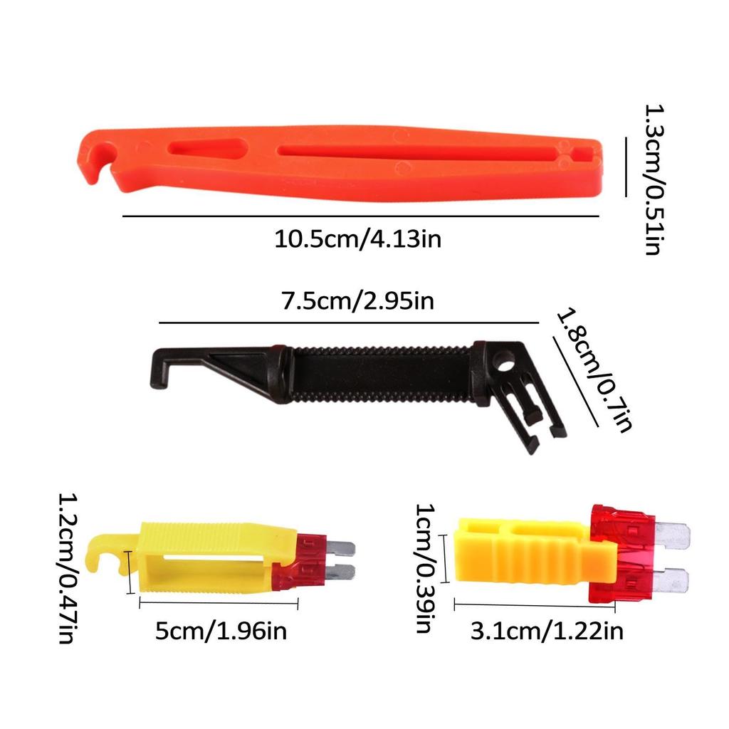 Car Fuse Clips, Car Fuse Puller Tools, 4 Pcs Car Fuse Extractor Clip Tools,