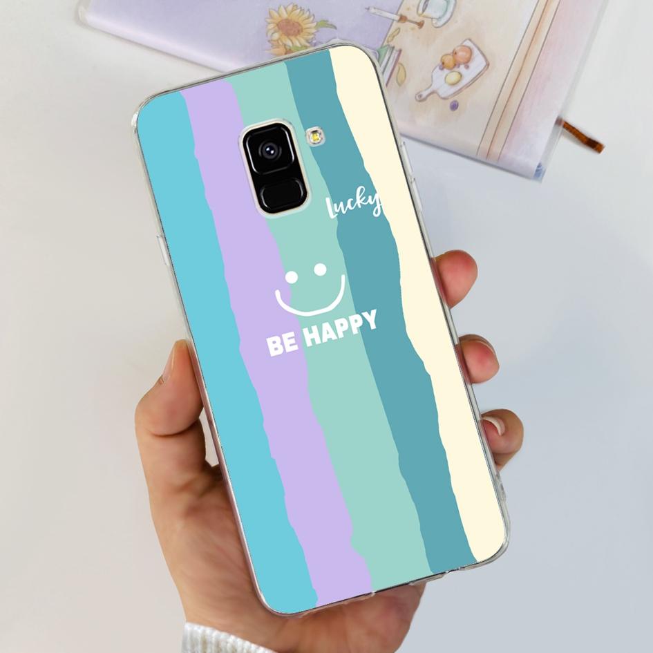 Für Samsung Galaxy A8 2018 / A8 Plus 2018 Hülle A530F A730F Silikonhülle Beliebte Pusteblumen Hülle Weiche TPU Handyhülle Schutzhülle