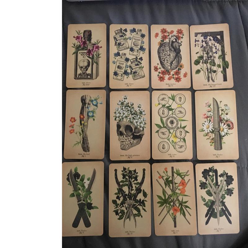 The Antique Anatomy Tarots 78-Card Deck Full English Oracle Cards Divination Fate Family Party Board Game