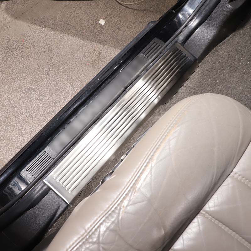 For Hummer H2 2003-2009 Stainless Steel Car Door Sill Strip Door Sill Scuff Plate Decor Sticker Car Accessories