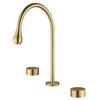 Widespread Basin Faucet Bathroom Hot and Cold Total Brass Water Mixer Tap Brush Gray Black Basin Water Sink Mixer crane