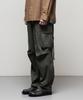 IL CORSO [Dry Cool] One-Pleat Cargo Parachute Pants Grayish Khaki Iepa5E008K5
