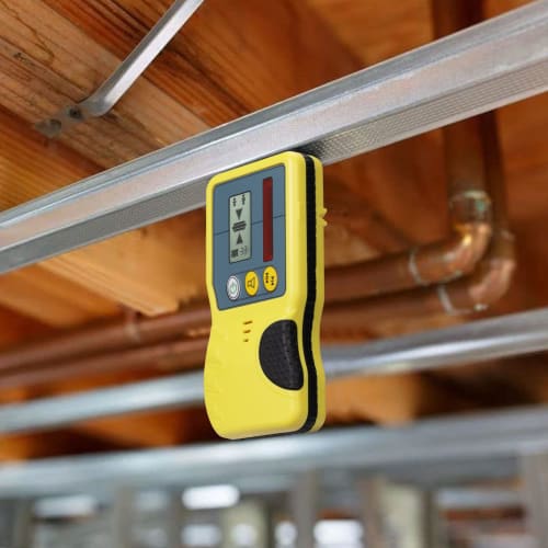 Firecore Rotating Laser Level Receiver, Digital Laser Receiver for Laser Levels, with Adjustable Accuracy and Volume, Dual-Sided LCD Display with Back