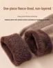 Unisex Thick Fleece-Lined Wool Pants: Warm, Slimming Base Layer with Cashmere for Winter
