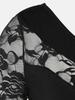 Plus Size Women's Rose Lace Casual Commute Top