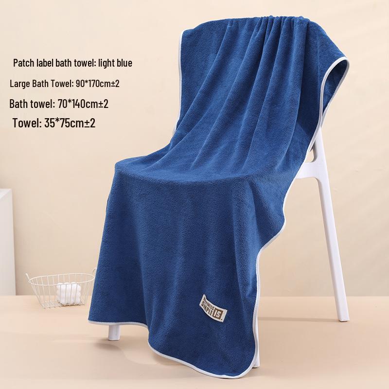 Coral Fleece Quick-Dry Large Bath Towel: Absorbent, Thickened Pineapple Grid Design for Beach, Swimming, or Beauty Salon.