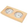 Wooden Thermometer Hygrometer for Sauna Room Double Dial Pointer Type Temperature Humidity Meter