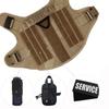 CANBOUN Tactical Military Vest Pet German Shepherd Golden Retriever Tactical Training Dog Harness And Leash Set For All Breeds D