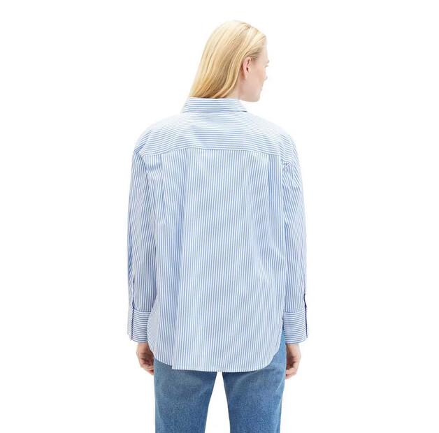 Tom Tailor Gestreiftes Popeline Hemd