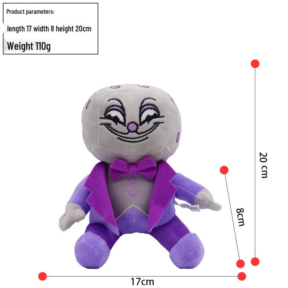 Cuphead Red & Blue Plush Toy Doll