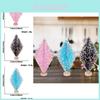 Mini Colorful Heart Sequin Pine Needle Christmas Tree For Festive Holiday Decoration
