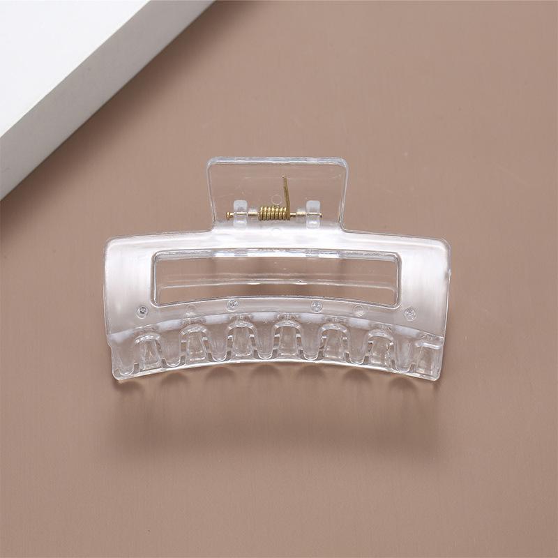 

Прозрачная заколка-коготь акулы ручной работы для DIY, для использования на затылке, пустая основа-зажим