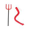 Cosplay Devil Horns Headband & Tail & Choker & Scepter Costume Kit for Party Halloween Fancy Dress Cosplay Adult Child