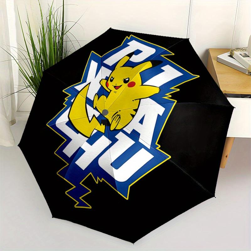 1pc Pikachu Electric Windproof Automatic Umbrella, Lightweight for Women/Men, Perfect Christmas Gift a0811196