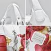 Flower Pu Leather Women Handbag Big Women's Shoulder Bags Famous Brand Design Lady Tote Handbag Colour Printing Crossbody