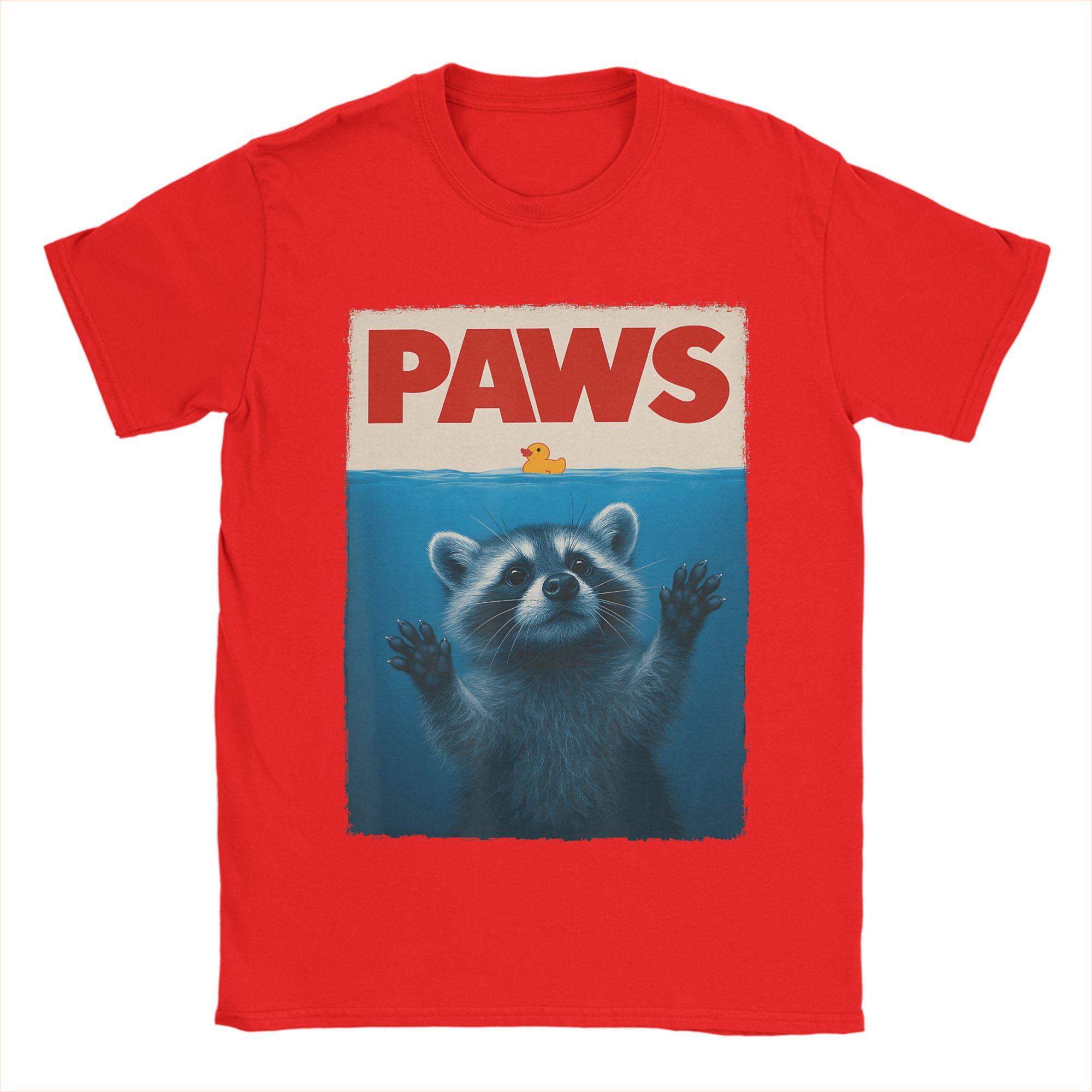 Cute Novelty Unisex Kids Women Funny Raccoon TShirt Unisex Pure Cotton Tee Shirt Round Collar Short Sleeve T Shirt Gift Idea Tops S