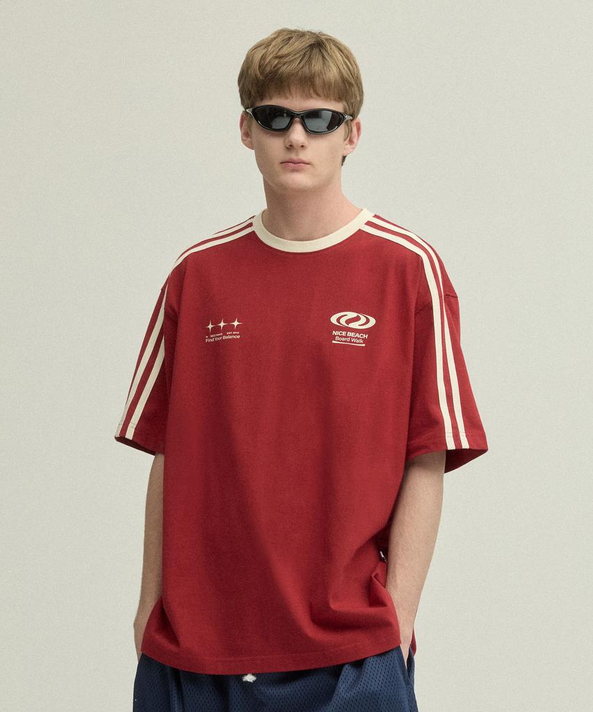 URBANDTYPE Football Jersey T-Shirt_Red