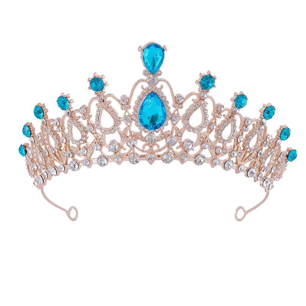 Princess Crown Tiara Children's High End Crystal Headband Girls Headband Little Girl Birthday Crown Baby Hair Accessories
