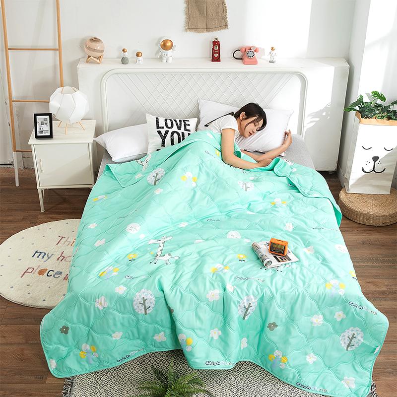 Cute Rubber Duck Summer Quilt Cartoon Ducks Gifts Bedspread Thin Comforter All-Season Quilted Air Conditioner Quilts For Bedroom