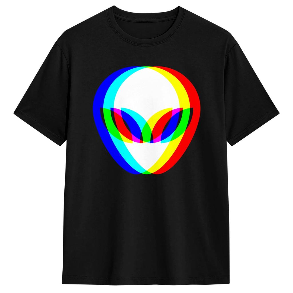 Streetwear T Shirt Summer Ghost Trippy Vaporwave Halloween Techno Rave Edm Dj Music Novelty T Shirts Cotton Tshirt Short Sleeve
