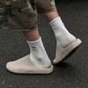 Versatile Boken Shoes Bag Head Half Slippers Men's Outer Wear Spring and Autumn New Lazy Slippers 15167 beige-J