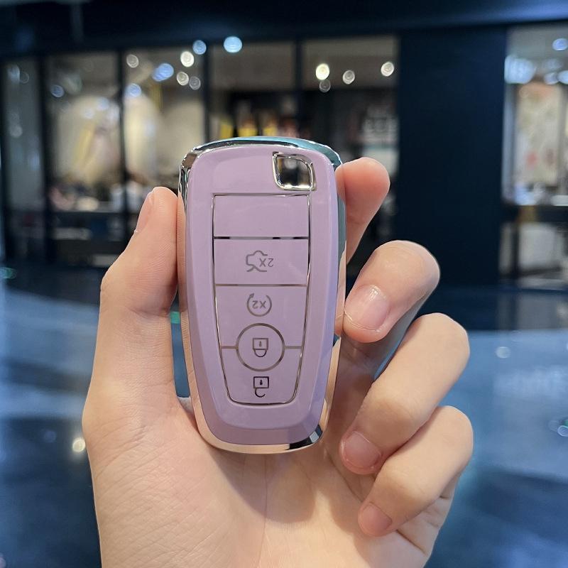 Auto Shell for Ford Mondeo Explorer Edge Expedition Fusion Mustang Everest Focus C-Max S-Max Lincoln MKX MKC Car Key Case Cover