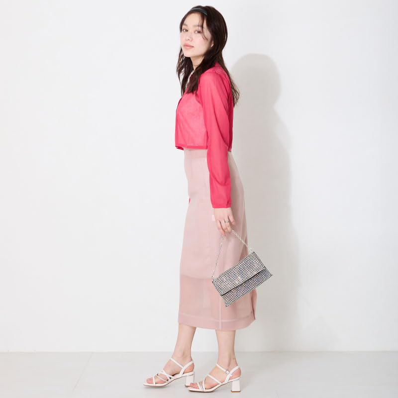 Clutch with attached shoulder chain RAINBOW [Oriental Traffic] bag, handbag, 3-way, bejeweled, occasion, strap, strap, square, women's,