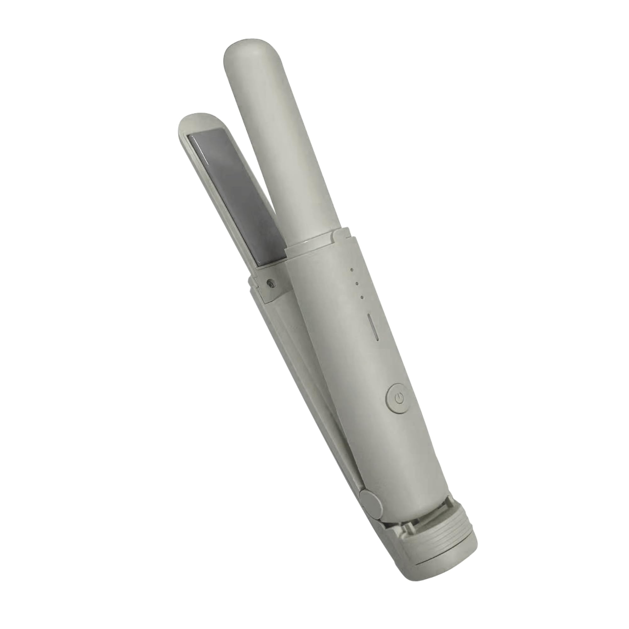 

Hair Iron Air Lightweight 3 Temperature Settings Straightening Gray JINOLRechargeable - 195g, Detachable, Carry-on Approved, Type-C Charging, серый
