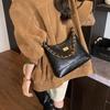 Women's 2025 High-End Retro Versatile Crossbody Shoulder Bag - European & American Fashion Dumpling Design