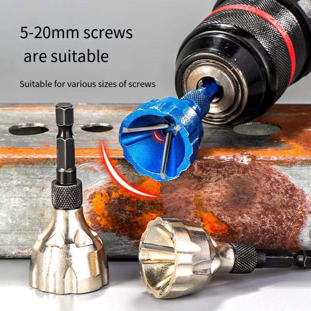 Three Chip Flutes Deburring Tool Metal Screw Repairer Portable Deburring External Chamfer Tool