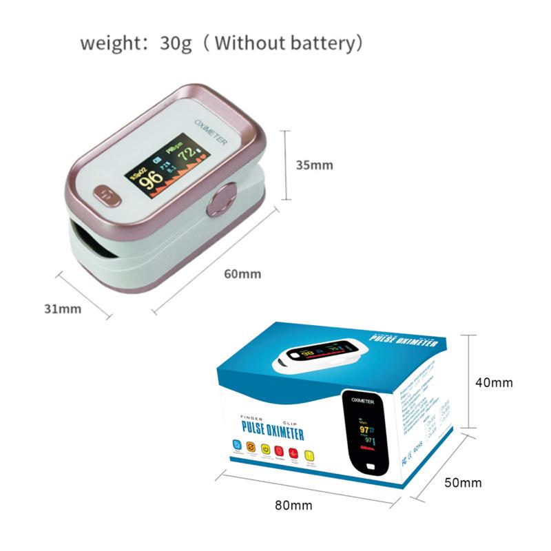 Rose Gold Bluetooth Fingertip Pulse Oximeter with CE/FDA Approval for Respiratory Rate and Blood Oxygen Saturation