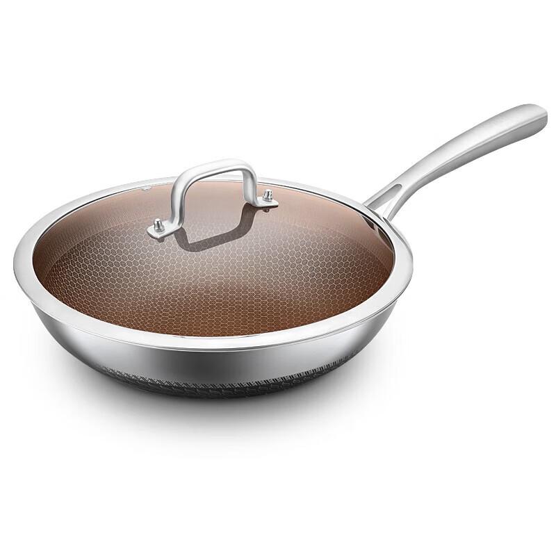 Koyle 32CM 316 Stainless Steel Non-stick Wok