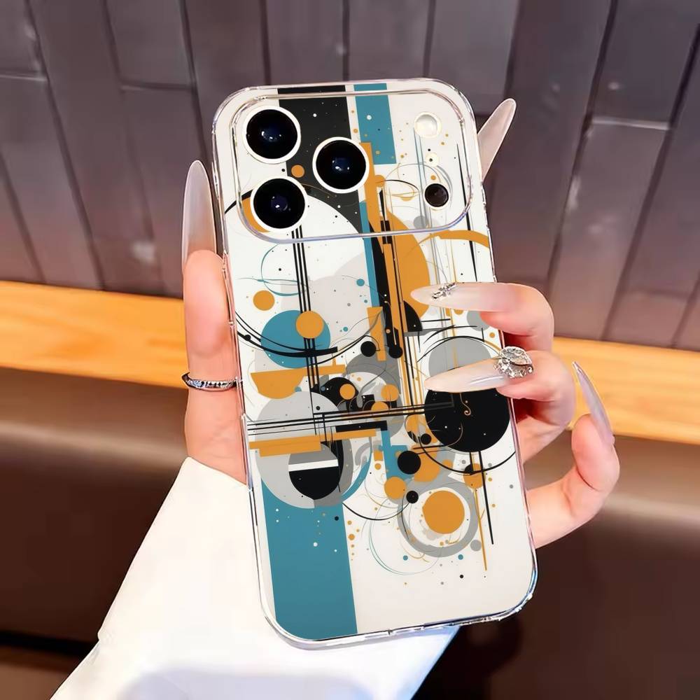 

W-Wassily K-Kandinsky Art Phone Case For iPhone17,16,15,14,13,12,11 Plus,Pro Max Soft Transparent Cover iPhone15