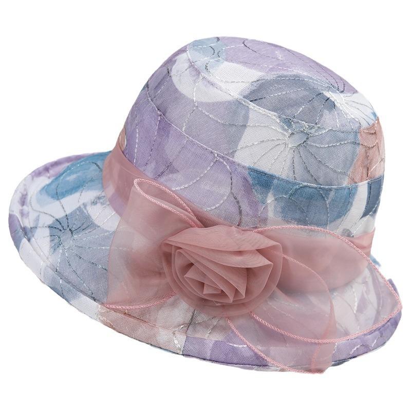 Korean Style Spring/Summer Breathable Sunscreen Hat Fisherman'S Sunshade Tourist Cap Elegant Basin Top Hat For Women