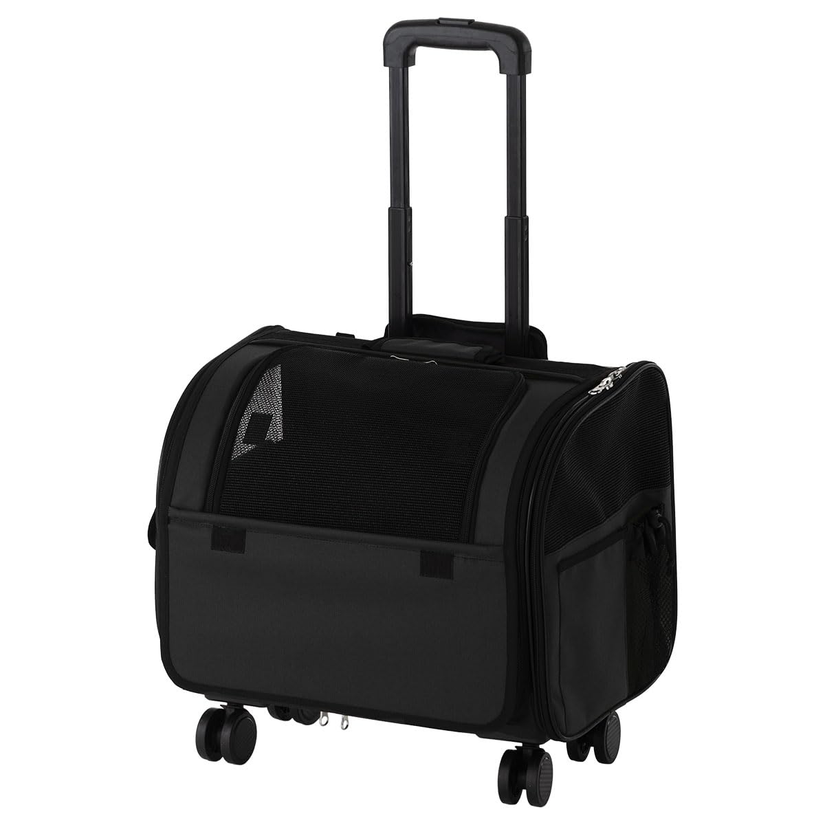 

Переноска для домашних животных Bon Furniture подходит для маленьких собак и кошек весом до 8 кг, идеально подходит для больницы и черной тележки, сумка, чехол, 8 кг, колесики, колеса, складная, чёрный