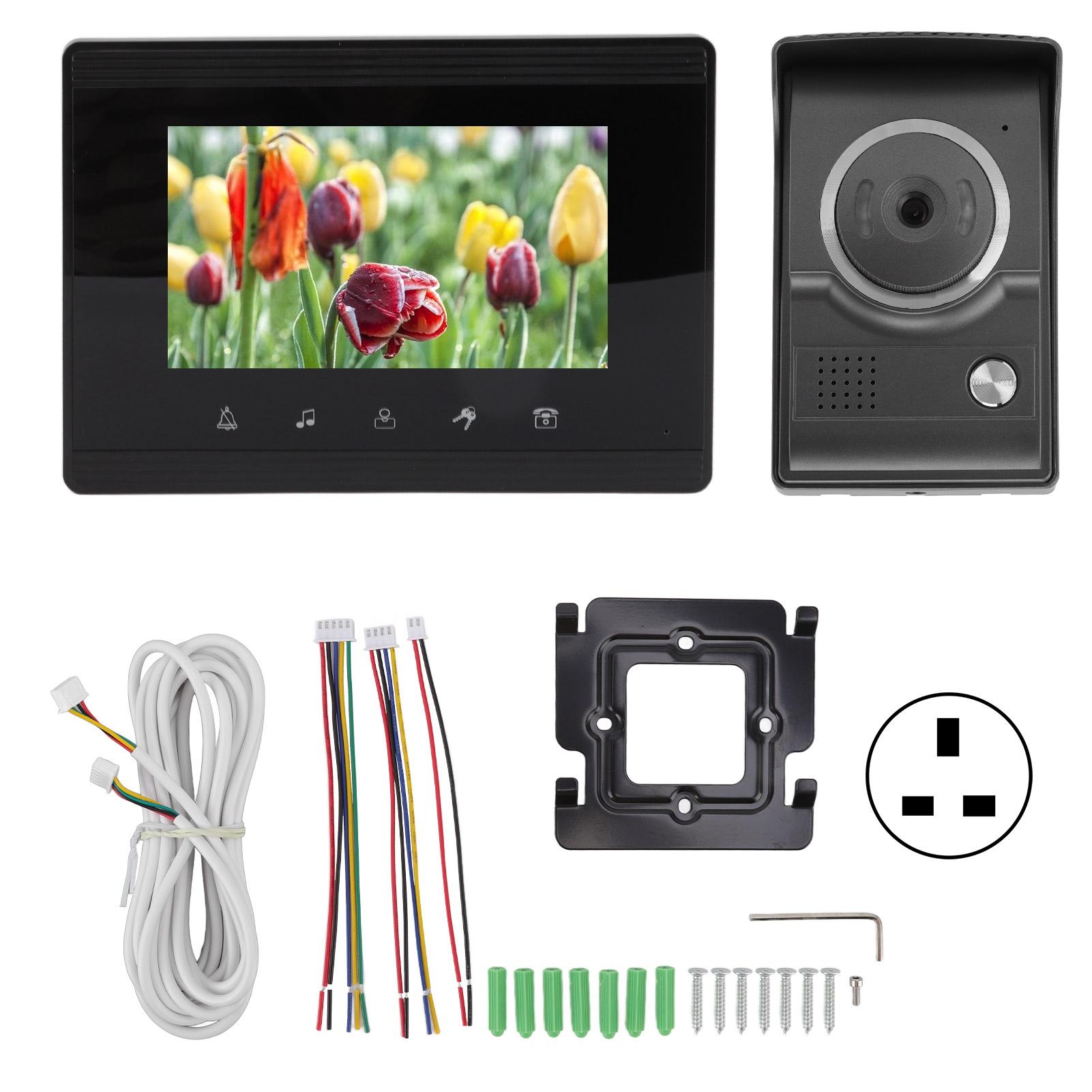 

100240 В HD наружный видео дверной звонок дверной звонок камера с ЖК-дисплеем видеодомофон для дома