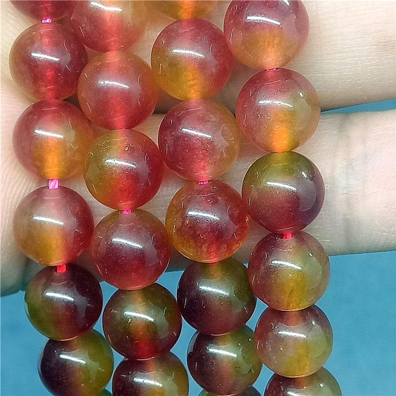 

Натуральный драгоценный камень розовый красный зеленый арбуз турмалин круглые бусины 6/8/10 мм браслет ожерелье ювелирные аксессуары свободные бусины 10mm-20pcs