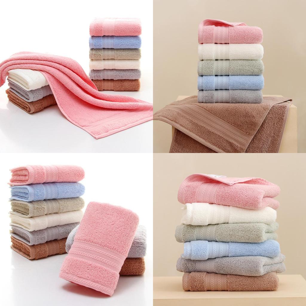 Luxurious Thick Cotton Towel For Babies Highly Absorbent Pure Cotton Long Staple Fabric In Various Colors