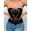 Fashion Sexy Hollow Fishbone Bra Niche Design Strapless Tube Top Party Clubwear Matching Hot Girl