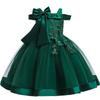 Girls One Shoulder Princess Dress Bowknot Party Performance Gown Kids 110-150cm