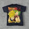 Dragon Ball Vegeta Anime Unisexs Short Sleeve Tshirt Summer Y2k Streetwear Cotton Women Graphic Tee Workout Gym Loose Casual Tops