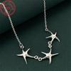S295 Sterling Silver Starfish Necklace - Stylish Ocean Style - Perfect for Everyday Wear & Gifts Day Gifts